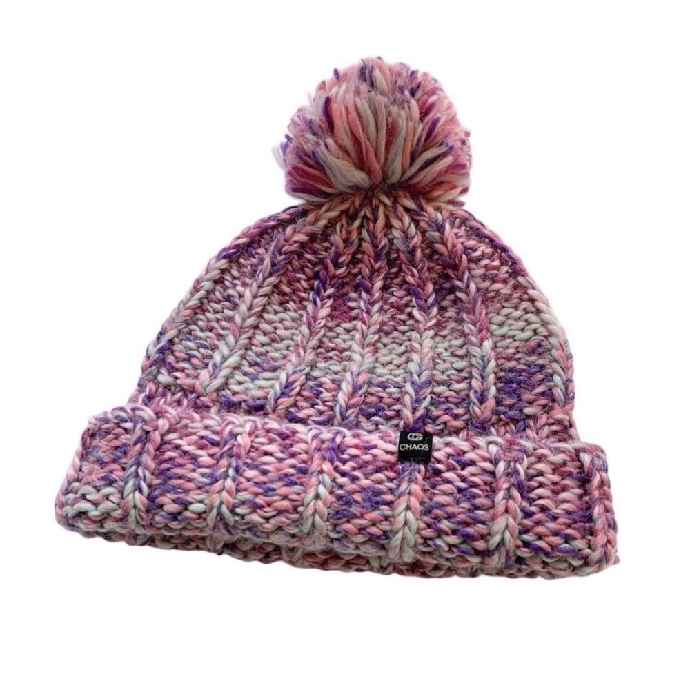 Chaos Knit Pompom Beanie